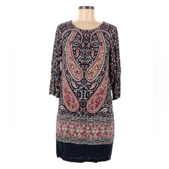 Massimo Dutti Paisley boho baroque print dress sz 6 - Picture 2 of 13